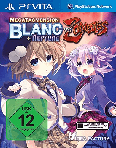 MegaTagmension Blanc + Neptune vs. Zombies box art for Playstation Vita